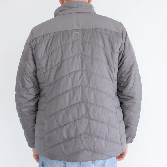 5.11 Tactical Grey Puffer Zip Up Outdoor Performance Jacket Size Large - Picture 3 of 13